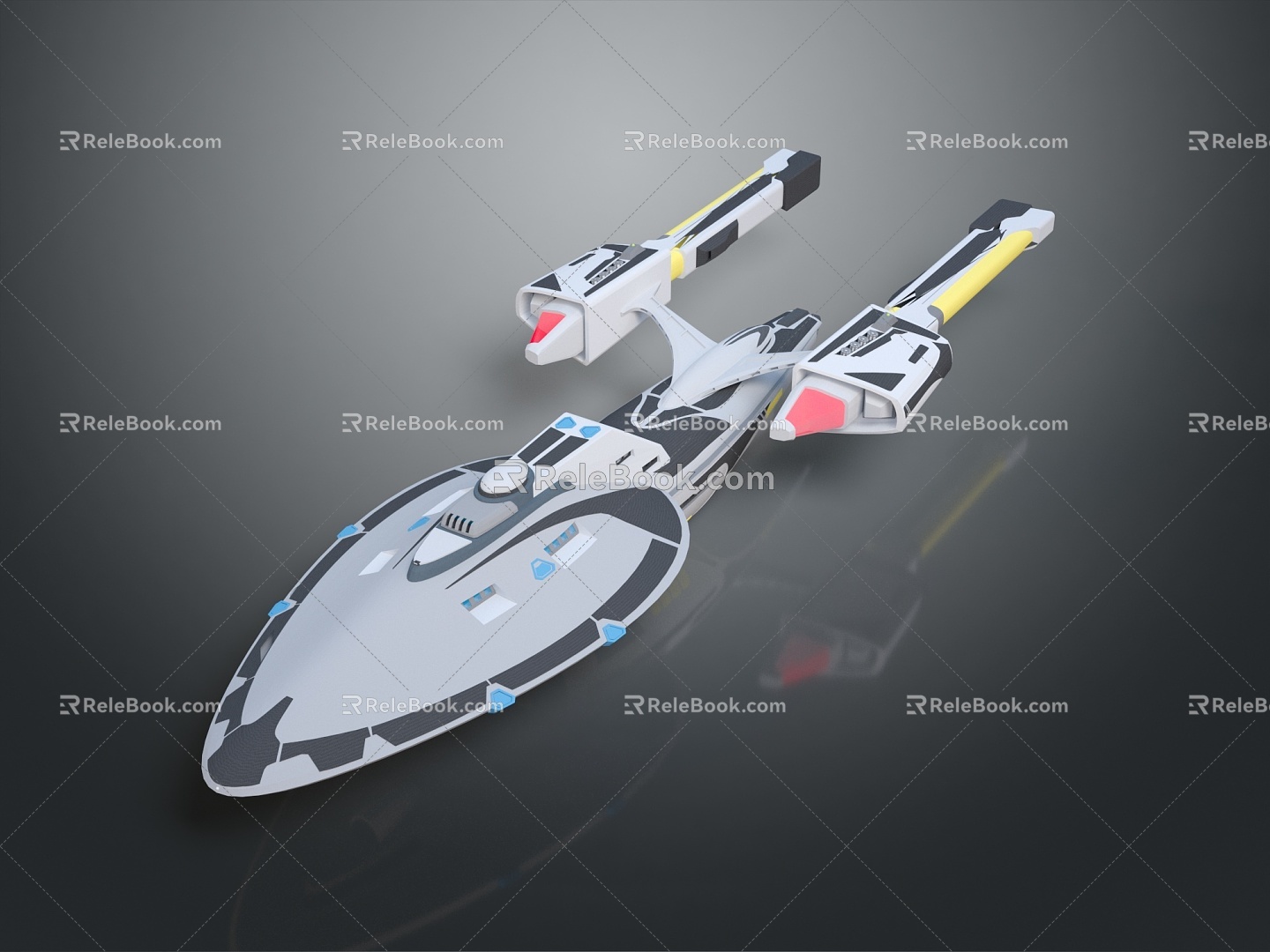 Modern Spaceship Spacecraft Spacecraft 3d model