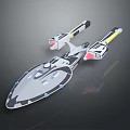 Modern Spaceship Spacecraft 3d model
