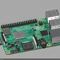 Green Development Circuit Board With USB Ports Integrated Chip And Pins