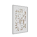 Modern Light Luxury 3D Wall Decor Featuring White Design and Metal Lines