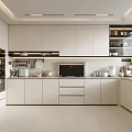 Modern Kitchen Interior Design With White Cabinets Appliances And Natural Light