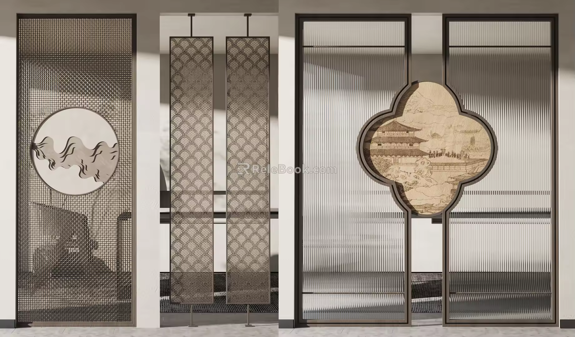 New Chinese Partition 3d model