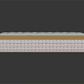 Comfortable Mattress With White Surface Ventilation Holes Orange Edges And Layered Design