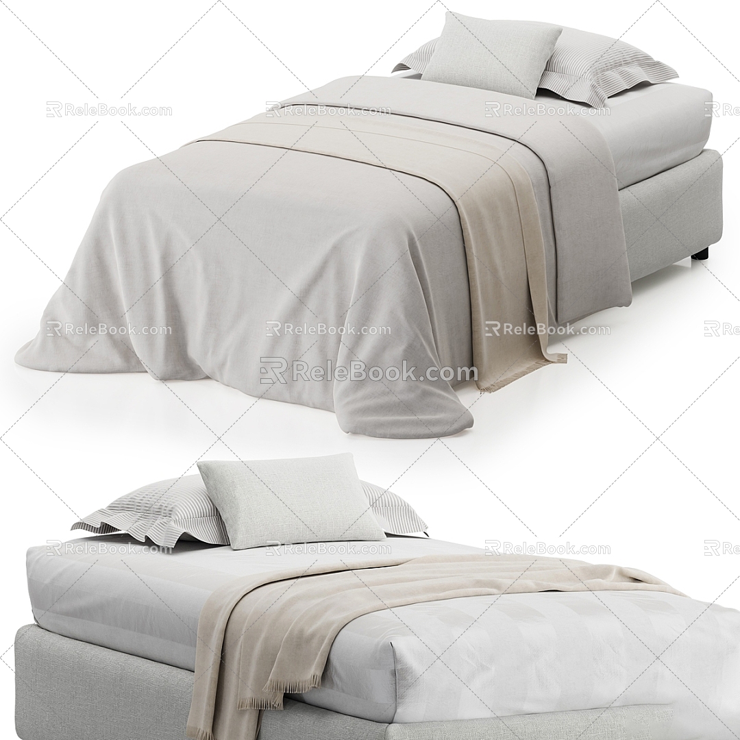 Single Bed 3d model