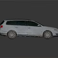 Silver Station Wagon With Roof Rack Modern Design Sleek Body And Alloy Wheels