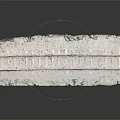 Detailed Railroad Track Model With Multiple Tracks And Green Scenic Layout Design