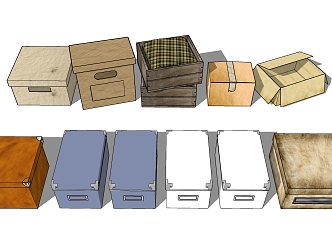 Modern Box Storage Box Carton 3d model