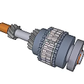 Industrial Equipment High Precision Mechanical Components With Steel Gears And Rotating Shaft