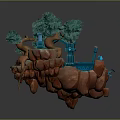 Game Environment Game Scene Fairy Tale Scene Fairy Tale Magic Scene Magic Item Fantasy Scene 3d model