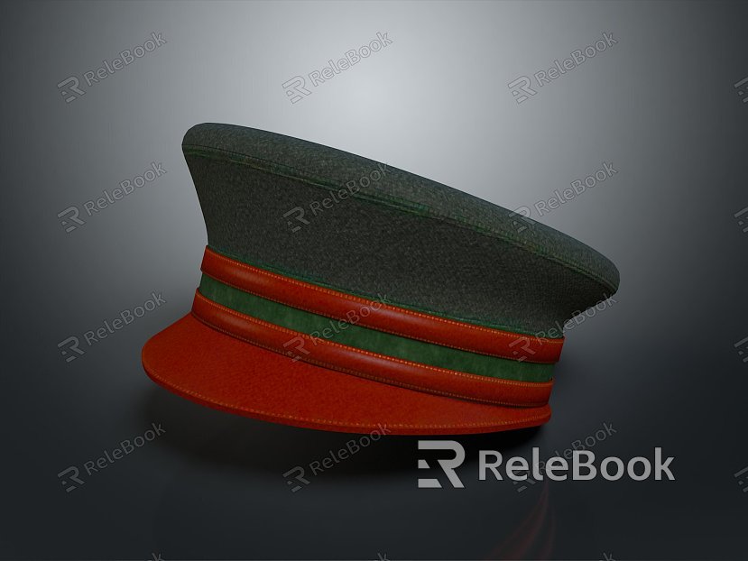 Army Hat Police Hat Officer Hat General Hat Hat Realistic model