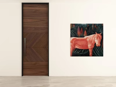 Business swing door swing door swing door 3d model