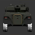 Armored Military Vehicle With Six Wheels Tactical Weapon Mount And Reinforced Body