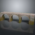 Stone Bridge Architecture With Arched Design Multiple Piers And Solid Stone Structure