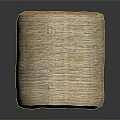 Freshly Baked Whole Grain Bread Roll Wrapped In Natural Dried Grass With Rustic Texture 3d model