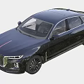 Black Luxury Sedan With Sleek Body Lines Front Grille And Alloy Wheels