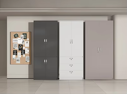 Modern File Cabinet Office Cabinet Storage Cabinet Post-it Notes Post-it Notes 3d model