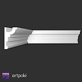 White Layered Decorative Molding With Smooth Edges For Interior Design
