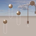 Stylish Modern Wall Lamps With Various Designs Circular Base And Light Bulbs