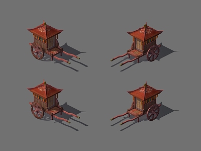 Chinese carriage 3d model