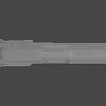 Black Semi Automatic Pistol With Textured Grip And Metallic Finish Design