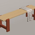 Shoe changing stool 3d model