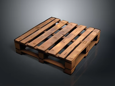 Rustic Wooden Pallet Furniture Design For Home Decor And Storage Solutions 3d model