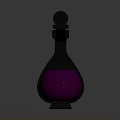 Elegant Green Glass Bottle With Spherical Cap As Decorative Household Item