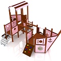 pirate ship children pirate ship outdoor pirate ship venue pirate ship multiplayer pirate ship 3d model