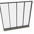 Modern Black Aluminum Casement Window With Sleek Frame And Clear Tempered Glass