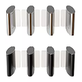Public Facilities Metal Turnstiles With Silver And Black Access Control Security Design 3d model