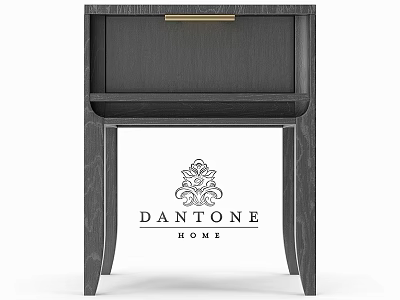 Modern Black Wooden Storage Cabinet With Drawer And Sleek Design 3d model