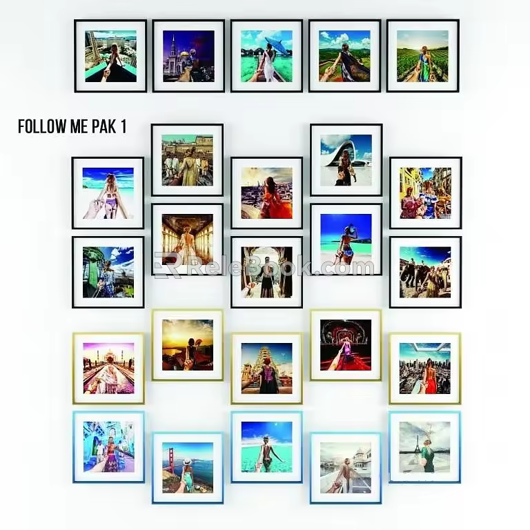 Photo Wall 3d model