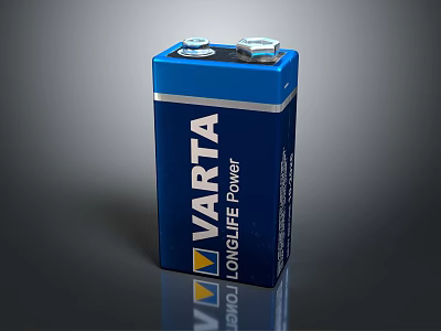 Varta Longlife Power Battery For Daily Electrical Appliances With Reliable Performance 3d model
