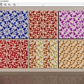Retro Tile Small Tile Seamless Ceramic Mosaic Classic Color Matching Hong Kong Style Retro Chinese Traditional Mosaic Pattern 3d model