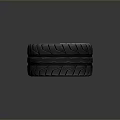 Automotive Parts High Performance Tire With Black Wheel Rim And White Lettering