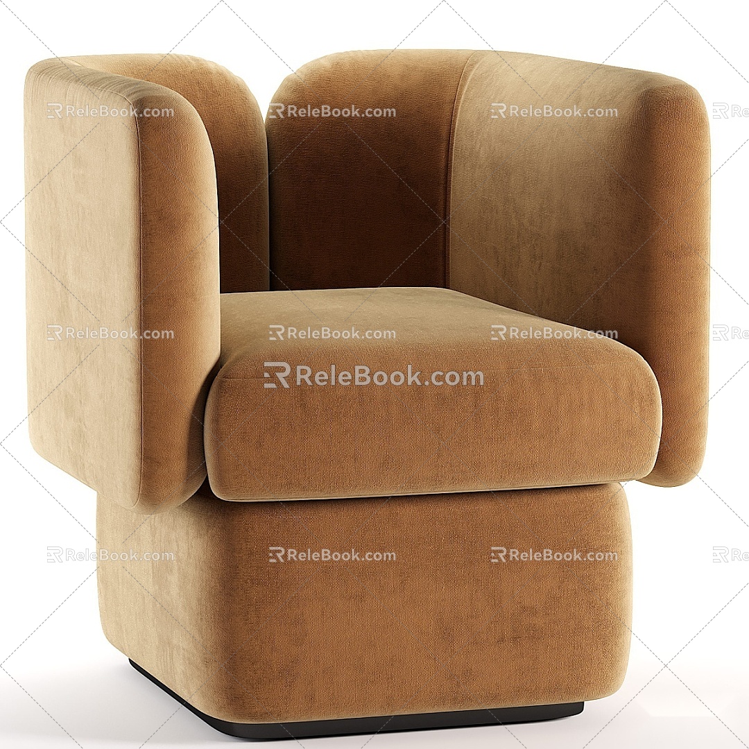 Modern Single Sofa 3d model