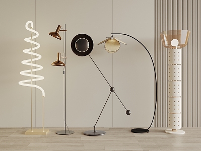 Modern floor lamp 3d model