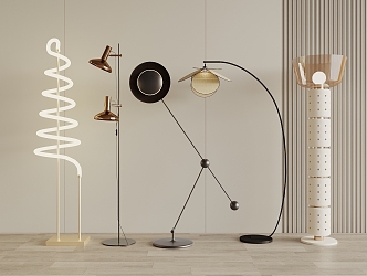 Modern floor lamp 3d model