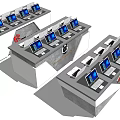 Modern Display Shelves Featuring Multiple Laptops in Retail Electronics Showcase