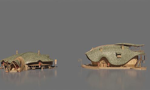 Southeast Asian Architecture Tribes 3d model