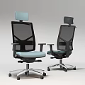 Ergonomic Office Chair With Breathable Mesh Back Adjustable Headrest And Comfortable Seat