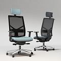 Modern Office Chair Mesh Office Staff Chair 3d model