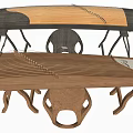 Traditional Musical Instruments and Art Supplies Collection with Guzheng Easel and Paintbrushes