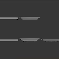 Light Gray Modular Scene Components With Square Frames And Hole Panels