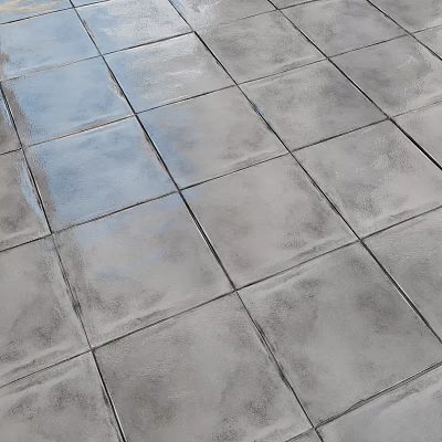 Gray Square Textured Tile Floor With Neatly Arranged Pattern Design 3d model Gray Square Textured Tile Floor With Neatly Arranged Pattern Design 3d model