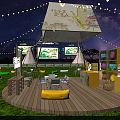 2024 Laoshan Beer Snow Beer Comfortable Outdoor Music Festival Night Scene