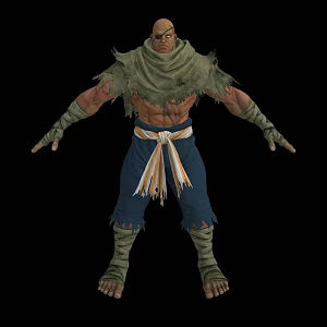 Street Fighter Sagat Fighting Games Street Fighter Sagat Fighting Games Boss 3d model
