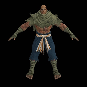 Street Fighter Sagat Fighting Games Street Fighter Sagat Fighting Games Boss 3d model