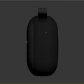 Portable Gray Bluetooth Speaker With Mesh Surface Carry Strap And Control Buttons
