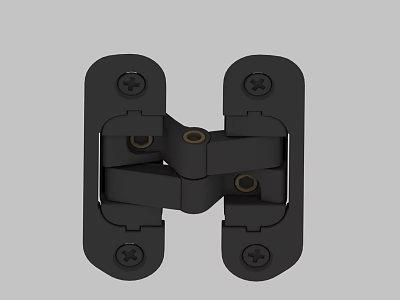 Modern Black Swing Door Hinge Hardware For Sturdy And Durable Construction 3d model